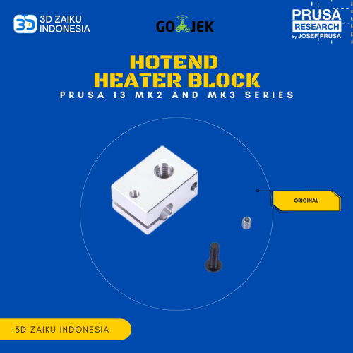 Original Prusa i3 MK2 and MK3 Series Hotend Heater Block Original Prusa i3 MK2 and MK3 Series Hotend Heater Block